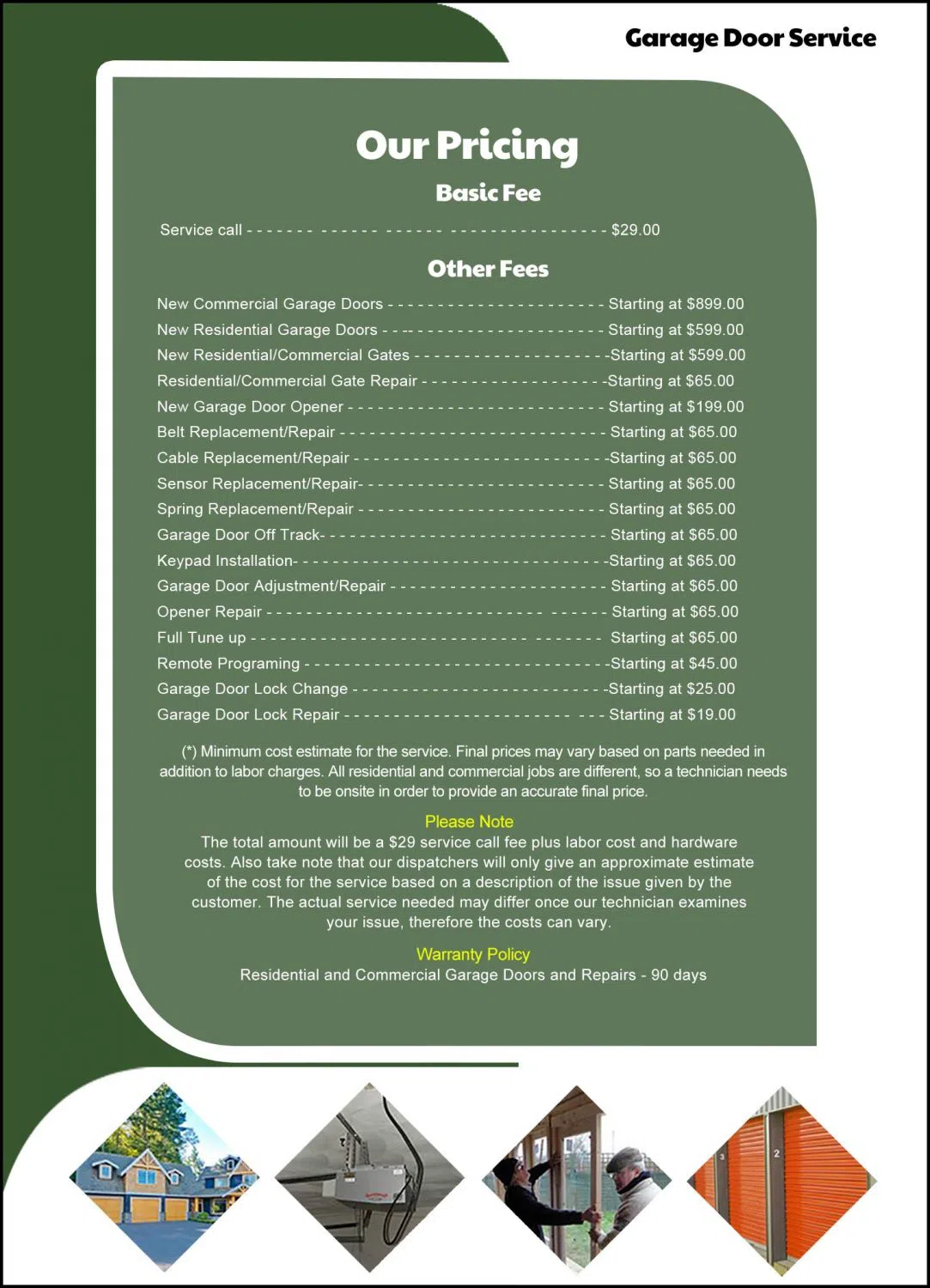 Metro Garage Doors Chicago, IL 773-409-4102